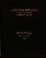 Relative volume changes of the nucleolus in relation to cell and nucleus in Pisum sativum and Tradescantia paludosa