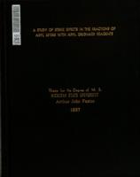 A study of steric effects in the reactions of aryl esters with aryl Grignard reagents