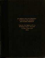An inquiry into the financial status of the schools, Iron County, Michigan