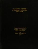 Delinquency as a mechanism of homeostasis in dysfunctional family systems