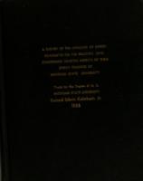 A survey of the opinions of speech graduates on the master's level concerning selected aspects of their speech training at Michigan State University