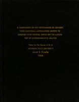 A comparison of the performance of children with functional articulation defects to children with normal speech on the Illinois test of psycholinguistic abilities