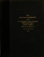 Part I. Ultra violet photomicrography ; Part II. The structure of steel at elevated temperatures under a reduced pressure