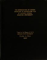 The determination of corona oxidation of polyethylene film by multiple internal reflection spectroscopy