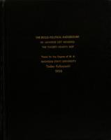 The socio-political background of Japanese Diet members : the Twenty-fourth Diet