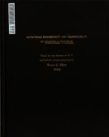 Nutritional requirements and transducibility of Salmonella pullorum