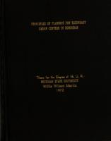 Principles of planning for secondary urban centers in Honduras