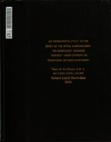 An experimental study of the effect of the initial reinforcement on subsequent response tendency under differential conditions of food expectancy