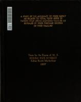 A study of the adequacy of food supply as related to total food needs of twenty-four urban Michigan families as revealed by food purchase records of these families