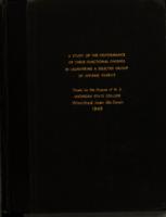 A study of the performance of three functional finishes in laundering a selected group of apparel fabrics