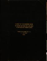 A study of the economic value of siphon settings for low-head hydro-electric power plants