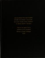 An analysis of the relationships between the assessed valuations and sales values of real property in Ingham County, Michigan