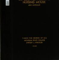 Development of the nursing mouse, Mus musculus
