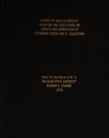 Effects of near-ultraviolet radiation and cholesterol on growth and sporulation of cytospora cincta and c. leucostoma