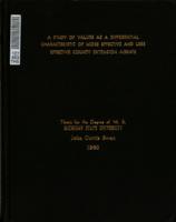 A study of values as a differential characteristic of more effective and less effective county Extension agents