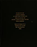 The isolation and antibiotic screening of twenty-eight actinomycetes from an acid soil and cultural studies on several showing special properties