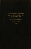 The Anglo-American controversy over the Alaskan boundary & its settlement, 1903