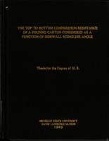 The top to bottom compression resistance of a folding carton considered as a function of side-wall scoreline angle