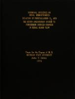 Hormonal influence on renal hemodynamics : relation of prostaglandin E₂ and the renin-angiotensin system to furosemide induced changes in renal blood flow