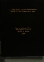 The effect of high alumina nitric phosphate on the yield and composition of crops