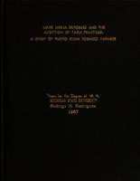 Mass media exposure and the adoption of farm practices : a study of Puerto Rican tobacco farmers