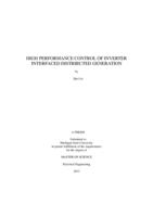 High performance control of inverter interfaced distributed generation