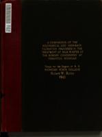 A comparison of the biochemical & highrate filtration processes in the treatment of milk wastes of the Borden condensery at Perrinton, Michigan