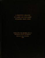 A selective analysis of labor and non-labor sponsored radio news