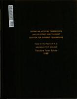 Testing an artificial transmission line for steady and transient behavior for different terminations