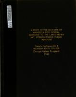 A study of the cave bats of Minnesota with especial reference to the large brown bat, Eptesicus fuscus fuscus (Beauvois)