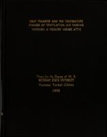Heat transfer and the temperature change of ventilation air passing through a poultry house attic