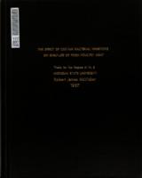 The effect of certain bacterial inhibitors on shelf-life of fresh poultry meat