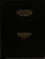 Models of behavior in American rightist literature : a study of political values and literature