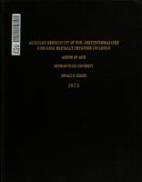 Auditory sensitivity of non-institutionalized educable mentally impaired children