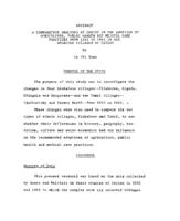 A comparative analysis of change in the adoption of agriculture, public health and medical care practices from 1955 to 1965 in six selected villages of Ceylon