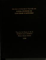 The effect of spacing of training and surgical extirpation on conditioning in earthworms