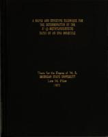 A rapid and sensitive technique for the determination of the 2'-O-methyl-nucleoside ratio of an RNA molecule