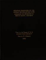 Economic comparison of five systems for developing water resources for irrigation in Berrien County, Michigan