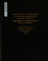 Studies on the effects of temperatures and organic chemical supplements on seed production of the dry bean (Phaseolus vulgaris L. and P. acutifolius latifolius Freem) and sugar beet (Beta vulgaris L.)