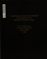 An investigation of the use of quantification in articulation testing of functional articulatory disorders