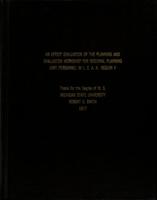 An effect evaluation of the planning and evaluation workshop for regional planning unit personnel in L.E.A.A.-Region V