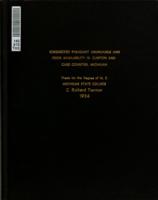 Ringnecked pheasant abundance and food availability in Clinton and Cass Counties, Michigan