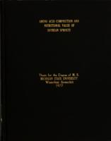 Amino acid composition and nutritional value of soybean sprouts