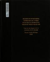 Influence of environmental temperature and thyroid status on the reproductive organs of young female mice