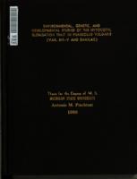 Environmental, genetic, and developmental studies of the hypocotyl elongation trait in phaseolus vulgaris (Var. 211-V and sanilac)