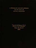 A personality inventory approach to the study of marital adjustment