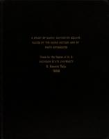 A study of simply supported square plates by the Moire method and finite differences