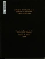 Lipreading performance as a function of continuous visual distractions