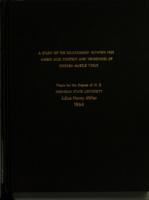 A study of the relationship between free amino acid content and tenderness of chicken muscle tissue