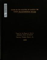 Studies on the parasitism of plants by the fungus Helminthosporium sativum